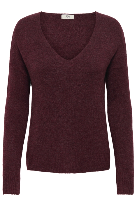 Jacqueline de Yong jdyelanora l/s v-neck pullo. knt no